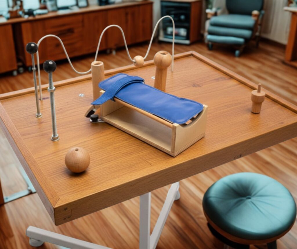 Precyzyjna rehabilitacja dłoni i rąk – jak pomaga stolik manualny?